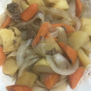 レンジで肉じゃが